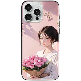 Ốp lưng cho IPhone 15 - 15 Plus - 15 Pro - 15 Pro Max - 16 - 16 Plus - 16 Pro - 16 Pro Max - Thiếu Nữ Áo Trắng - Hàng Chính Hãng