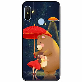 Ốp lưng dành cho Xiaomi Mi 8 mẫu Được Ôm Gấu
