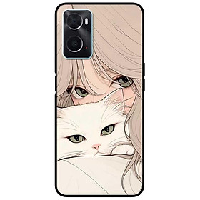 Ốp lưng cho Realme 9i - 10 - C20 - C67 - C65 4G - C11 2021 - Poco X6 5G - Mèo Và Cô Gái - Hàng Chính Hãng