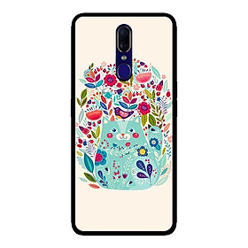 Ốp lưng dành cho Oppo F11 Họa Tiết Hoa Mèo - Hàng chính hãng