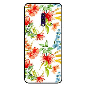 Ốp lưng in cho Realme X Mẫu Cành Hoa Lan Đỏ