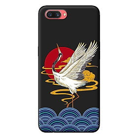 Ốp in cho Oppo A3s Hạc Bay Nền Đen - Hàng chính hãng