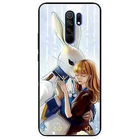 Ốp lưng dành cho Xiaomi Redmi 9 mẫu Thỏ Và Cô Gái
