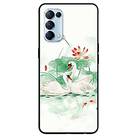 Ốp lưng dành cho Oppo Reno 5 mẫu Đôi Thiên Nga