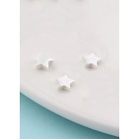 Combo 3 cái charm bạc ngôi sao xỏ ngang  - Ngọc Quý Gemstones