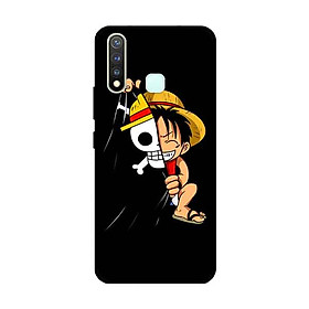 Ốp Lưng in cho Vivo Vivo Y19 /U3 /Y5s /U20 Mẫu Mũ Rơm Nền Đen - Hàng Chính Hãng