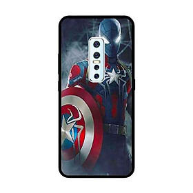 Ốp Lưng in cho Vivo V17 Pro Mẫu Người Nhện Đen - Hàng Chính Hãng