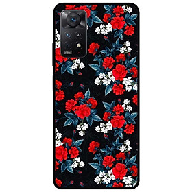 Ốp lưng dành cho Xiaomi Redmi Note 11 Pro 5G - Hồng Đỏ Nền Đen