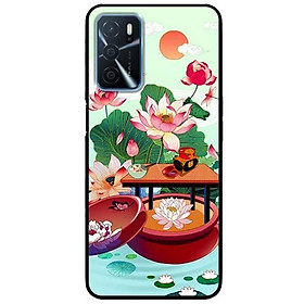 Ốp lưng dành cho Oppo A16 mẫu Bàn Sen