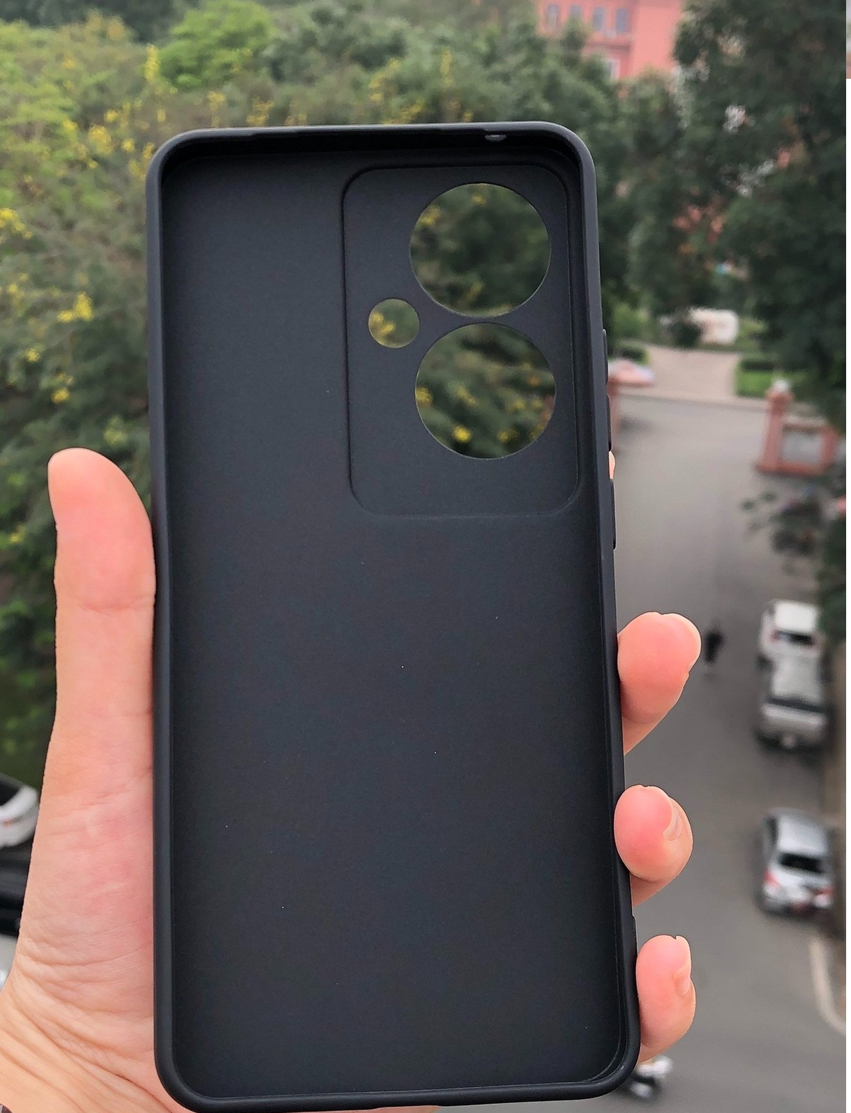 Ốp lưng dành cho OPPO Reno 11F 5G dẻo màu đen bảo vệ camera sau, chống bám vân tay - Hàng chính hãng