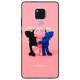 Ốp lưng in cho Huawei Mate 20 Mẫu KAW Đen Xanh