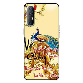 Ốp lưng dành cho Oppo Reno 3 Pro mẫu Thư Pháp Vợ Chồng