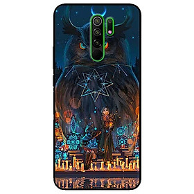 Ốp lưng dành cho Xiaomi Redmi 9 mẫu Cú Đen