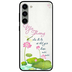 Ốp lưng dành cho Samsung S23 - S23 Plus - S23 Ultra - A34 5G - A54 5G mẫu Yêu Thương Sen Hồng