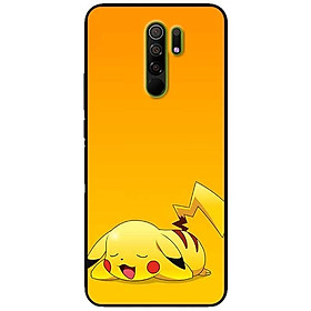 Ốp lưng dành cho Xiaomi Redmi 9 mẫu PiKa nền vàng
