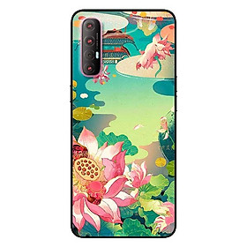 Ốp lưng dành cho Oppo Reno 3 Pro mẫu Sen Hồng