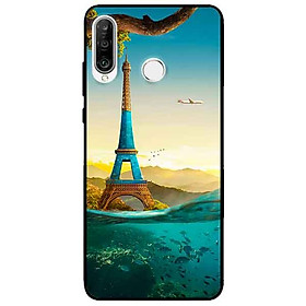 Ốp lưng in cho Huawei P30 Lite Mẫu Tháp Pháp