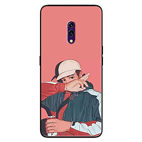 Ốp lưng in cho Realme X Mẫu Conan Ngắm Đèn