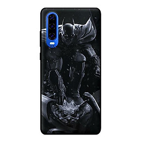 Ốp lưng in cho Huawei P30 mẫu Dơi Nền Đen - Hàng chính hãng