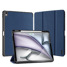 Bao da cho iPad Air 13 inch M2 2024 Dux Ducis Domo Series có khe cắm bút, tự động tắt mở_Hàng Chính Hãng