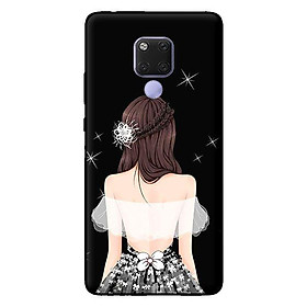 Ốp in cho Huawei Mate 20 Cô Gái Áo Trắng - Hàng chính hãng