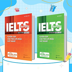 Sách - Ielts Sample Writing Task 1, 2 + Ielts Sample Speaking Part 1, 2, 3 - Tuyển Tập Câu Trả Lời Mẫu Hay Nhất - Combo 2 Cuốn - Megabook