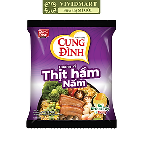AFOTECH - Mì Cung Đình Thịt hầm nấm, Mì Thịt hầm nấm Cung Đình, Mì khoai tây Cung Đình ăn liền (79g/gói)