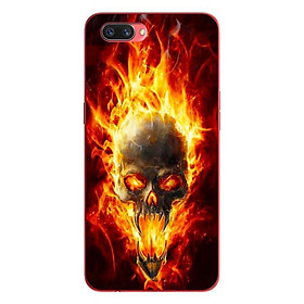 Ốp lưng in cho Oppo Realme C1 mẫu Quỷ Lửa - Hàng chính hãng