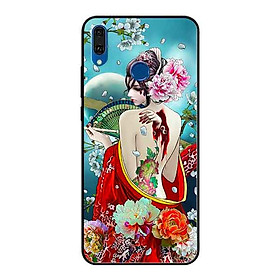 Ốp Lưng in cho Huawei Y9 2019 Mẫu Cô Gái Tóc Thắt Hoa - Hàng Chính Hãng