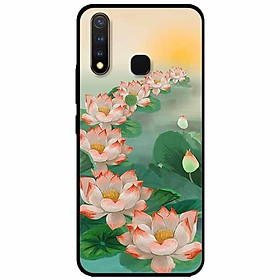 Ốp lưng in cho Vivo Y19/ Vivo U3 Mẫu Bảy Đóa Sen