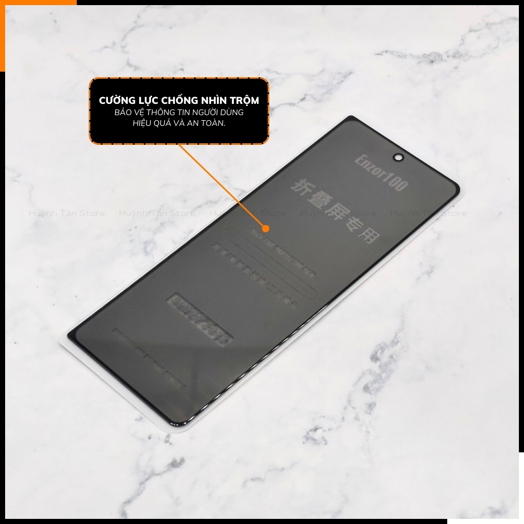 Kính cường lực cho Samsung Galaxy Z Fold 6 / Z Fold 7 chống nhìn trộm full màn hình ngoài chính hãng KUZOOM - hàng chính hãng
