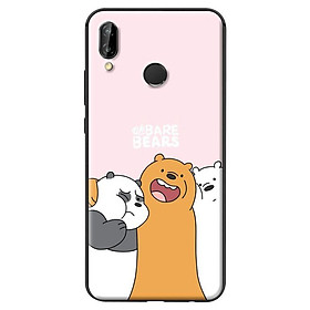Ốp in cho Huawei Nova 3E 3 Chú Gấu Ôm - Hàng chính hãng