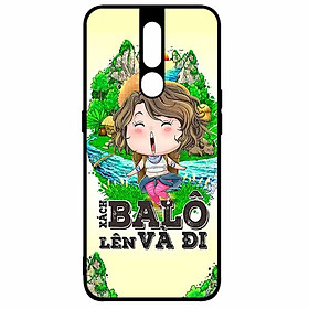 Ốp lưng in cho Oppo F11 Pro Mẫu Xách Balo Lên Nữ