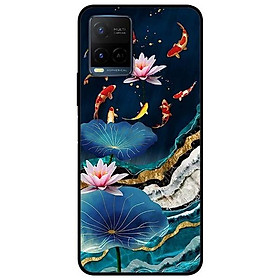 Ốp lưng dành cho Vivo Y21 - Vivo Y21s mẫu Sen Hồng Và Koi