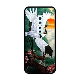 Ốp Lưng in cho Vivo V17 Pro Mẫu Chim Hạc - Hàng Chính Hãng