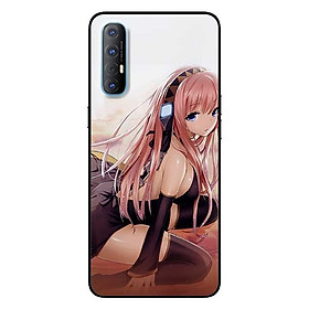 Ốp lưng dành cho Oppo Reno 3 Pro mẫu Anime Cô Gái Tất Đen