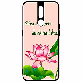 Ốp lưng in cho Oppo F11 Pro Mẫu Sống Đơn Giản