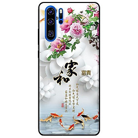 Ốp lưng in cho Huawei P30 Pro Chim Cá Nền Hoa Trắng - Hàng chính hãng