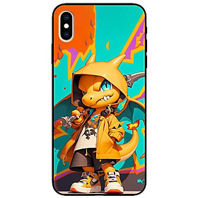 Ốp lưng cho IPhone X - Xs - Xs Max - Xr - 11 - 11 Pro Max - Rồng Vàng Mắt Xanh - Hàng Chính Hãng