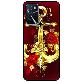 Ốp lưng dành cho Oppo A16 mẫu Neo Vàng Nền Đỏ