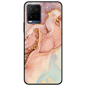 Ốp lưng dành cho Vivo Y21 - Vivo Y21s mẫu Màu Loang Cam Đất