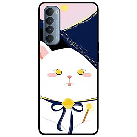 Ốp lưng dành cho Reno 4 Pro mẫu Mèo Mắt Vàng
