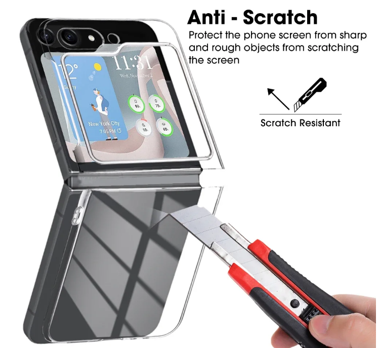 Ốp lưng trong suốt chống sốc cho Samsung Galaxy Z Flip 6 hiệu Likgus Crystal - Bảo vệ toàn diện, chống sốc chống va đập, đệm khí 4 góc - Hàng nhập khẩu