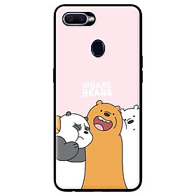 Ốp in cho Oppo F9 3 Chú Gấu Ôm - Hàng chính hãng