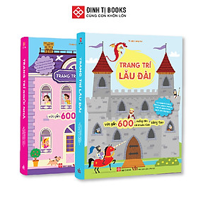 Sách - Trang trí lâu đài (Với gần 600 miếng dán và khuôn hình sáng tạo) Đinh Tị Books
