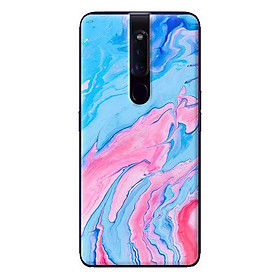 Ốp in cho Oppo F11 Pro Đá Xanh Hồng - Hàng chính hãng