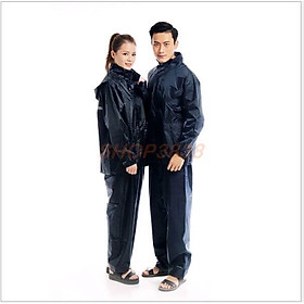 Áo mưa bộ vải dù cao cấp , chống thấm nước , dày , có túi đựng , nhỏ gọn dễ mang theo mọi nơi phù hợp cho nam và nữ 