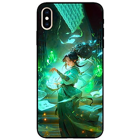 Ốp lưng cho IPhone X - Xs - Xs Max - Xr - 11 - 11 Pro Max - Thiếu Nữ Xanh - Hàng Chính Hãng