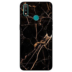 Ốp Lưng in cho Realme 3 Pro Mẫu NỀN ĐÁ HOA 2 - Hàng Chính Hãng