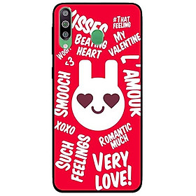 Ốp lưng dành cho Samsung M30 mẫu Thỏ LOVE Đỏ